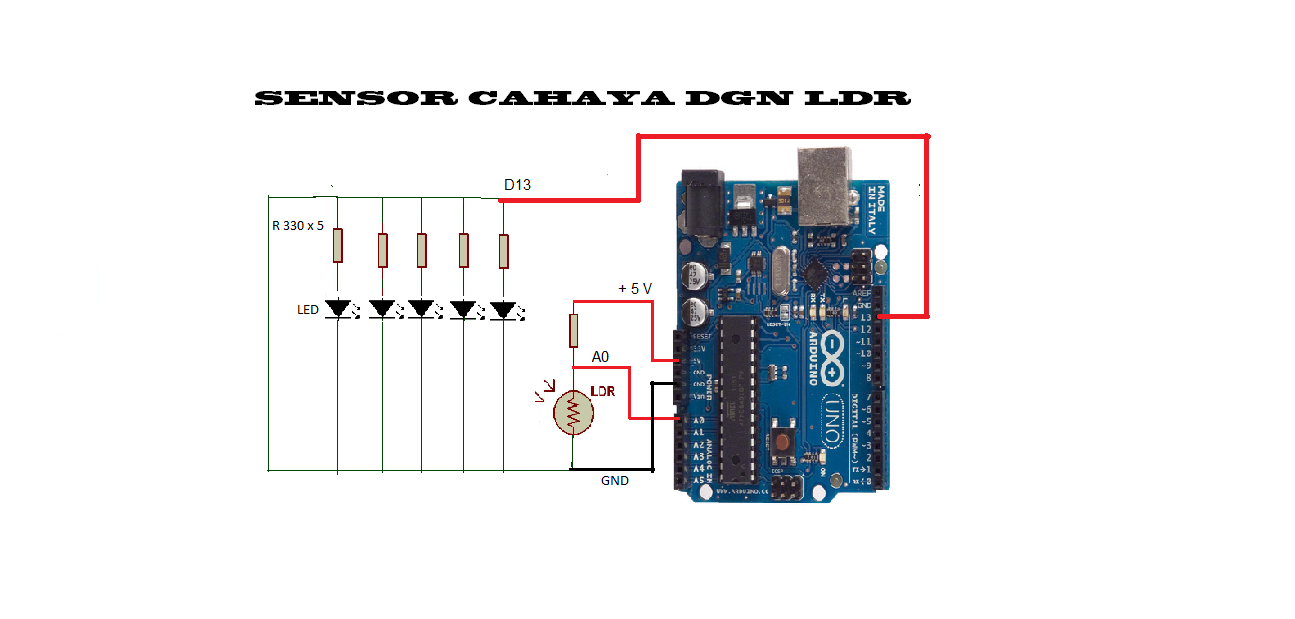 Belajar Arduino Sensor Cahaya Ldr Kelas Robot