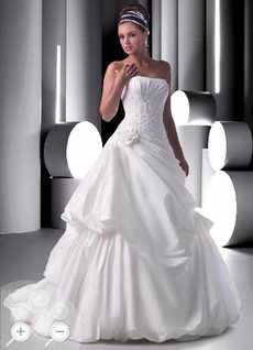 white gown