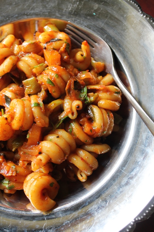 Desi Vegetable Pasta Recipe / Vegetable Pasta Recipe ...