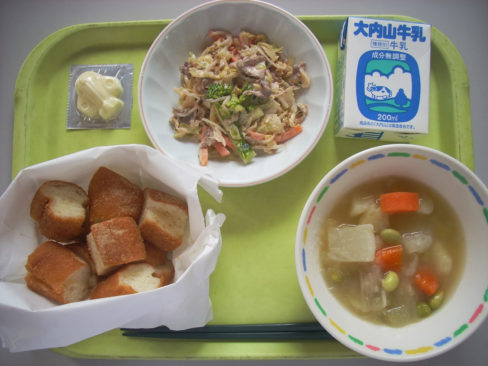 玉城わかば 給食紹介 1月 14