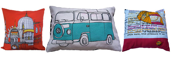 Ma Bicyclette: Buy Handmade | Cushions - Helena Carrington