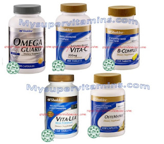 Vitamin Ibu mengandung Shaklee : Omega Guard, Vitamin C, B Complex, Vitalea, Ostematrix 