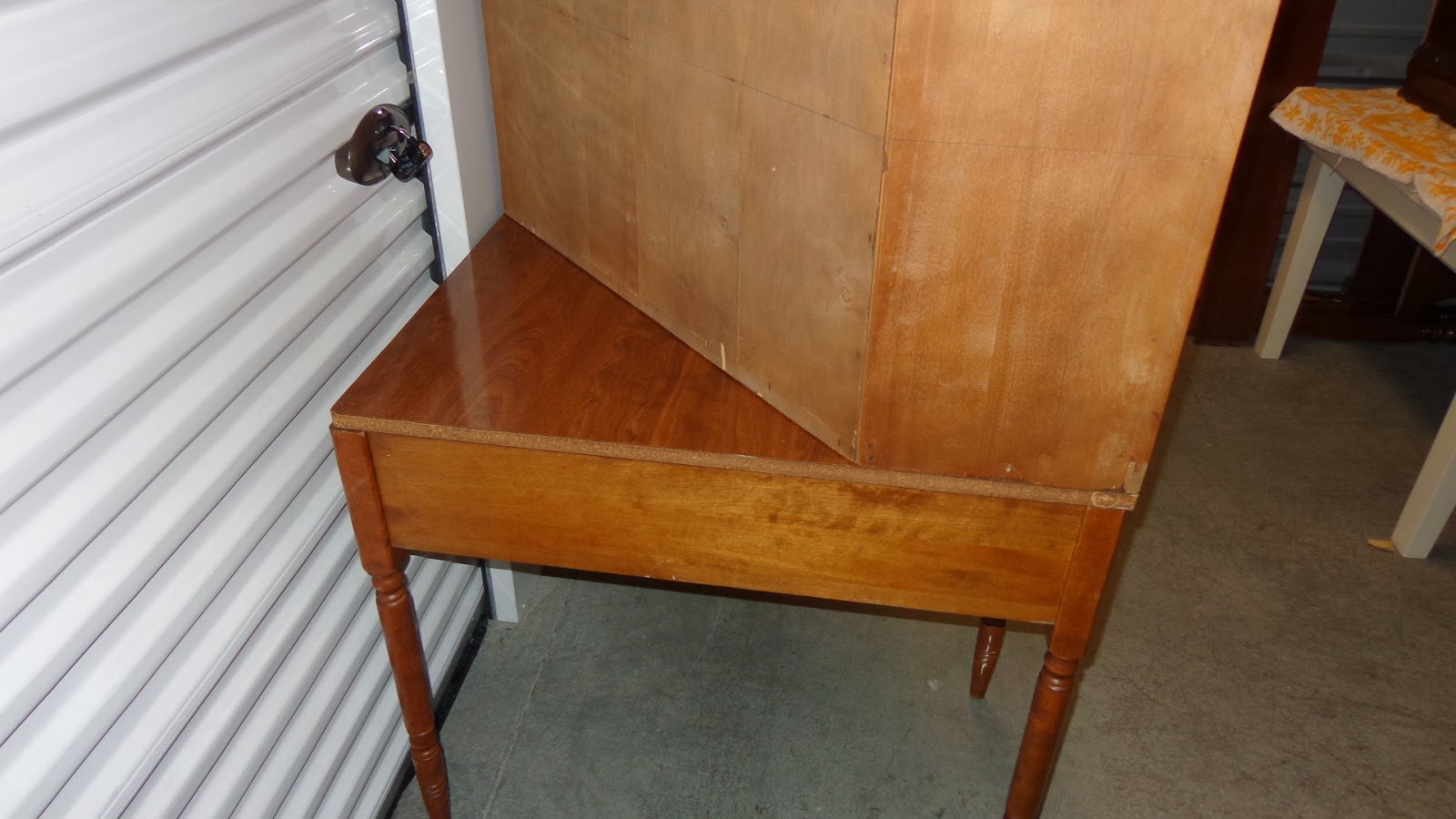 ETHAN ALLEN CORNER DESK WITH MATCHING BOOKSHELF HUTCH TOP AND CHAIR eBay