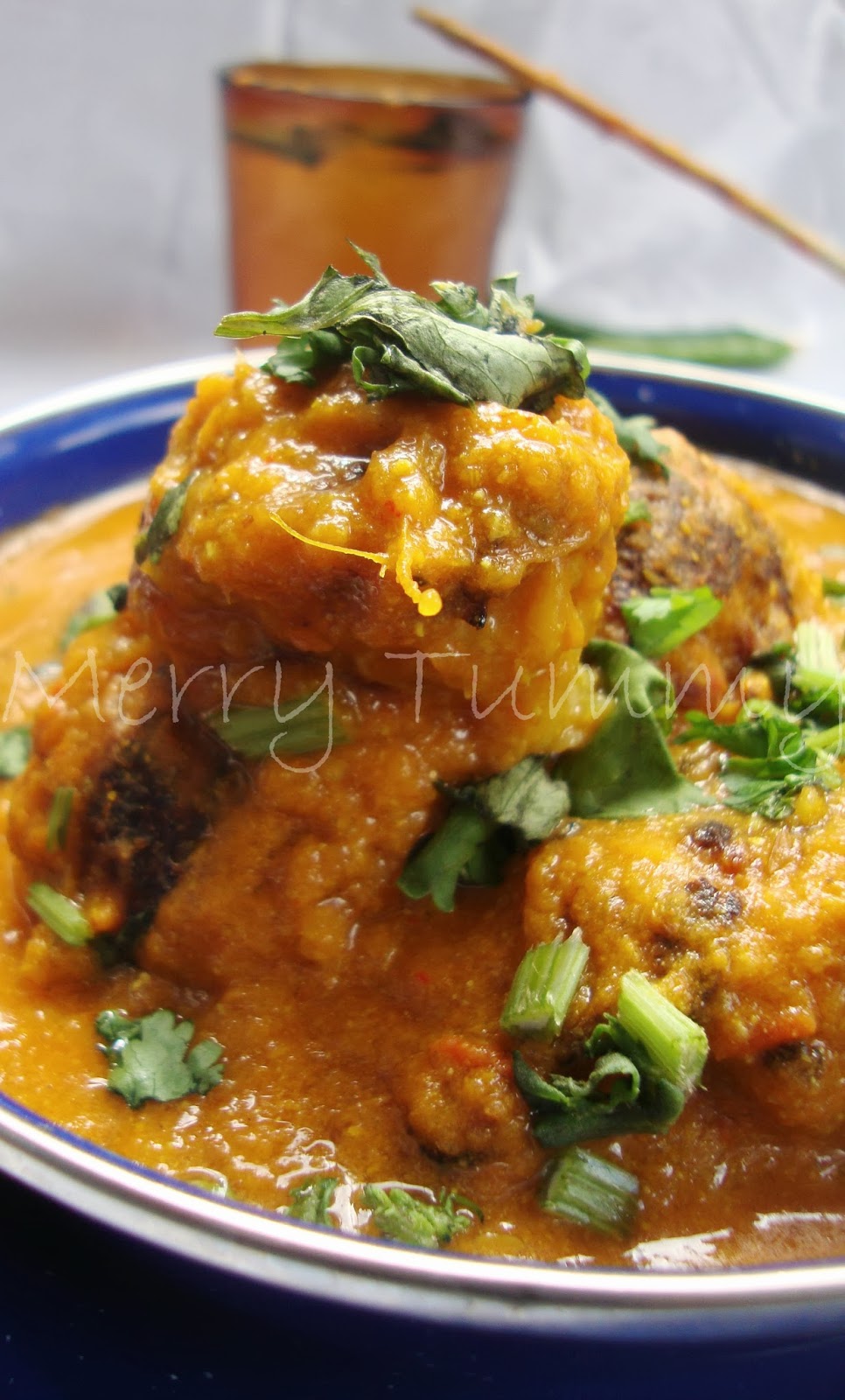 Merry Tummy Cabbage Kofta Curry, Perfect Side Dish