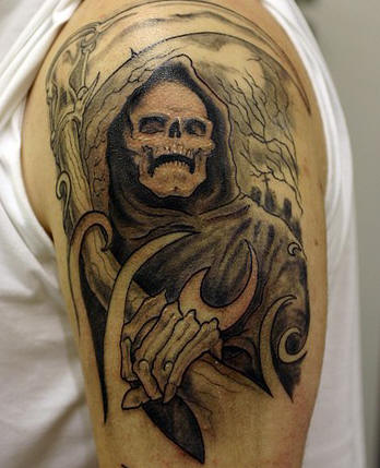 Labels 3D designs Evil Tattoos grim reaper grim reaper tattoo Reaper 