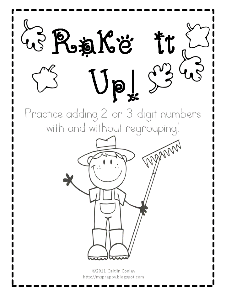 Classroom Freebies: Rake it Up: Addition With and Without ...