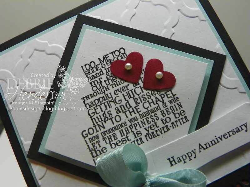 Debbie's Designs: My Parents Anniversary Card!