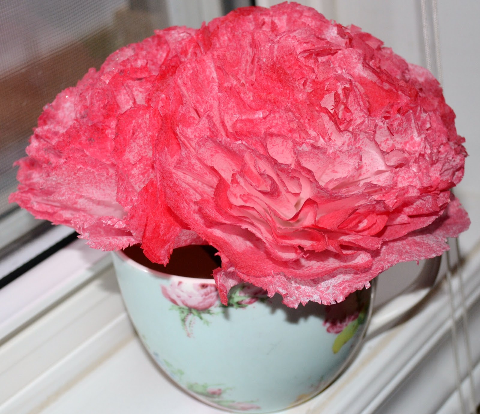 Crafting with Intention Coffee Filters Peonies