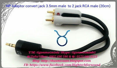 Jack chuyển 2.5, 3.5, 6.3 và dây cáp nối dài cho tai nghe, loa - 44