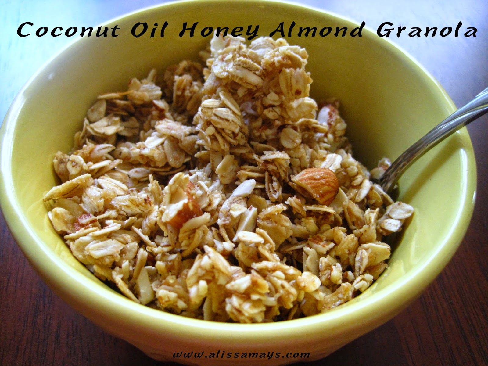Alissamay's Coconut Oil Honey Almond Granola