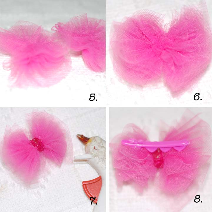 The PolkaDot Umbrella Tulle Hair Bows