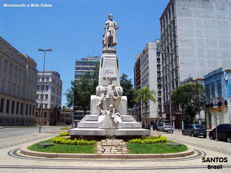 Leituras do João Otávio Monumento à Braz Cubas, Santos, São Paulo