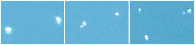 Smaller Objects Emerge From UFOs Over Amozoc (Collage) Smaller Objects Emerge From UFOs Over Amozoc (Collage) - August 2013