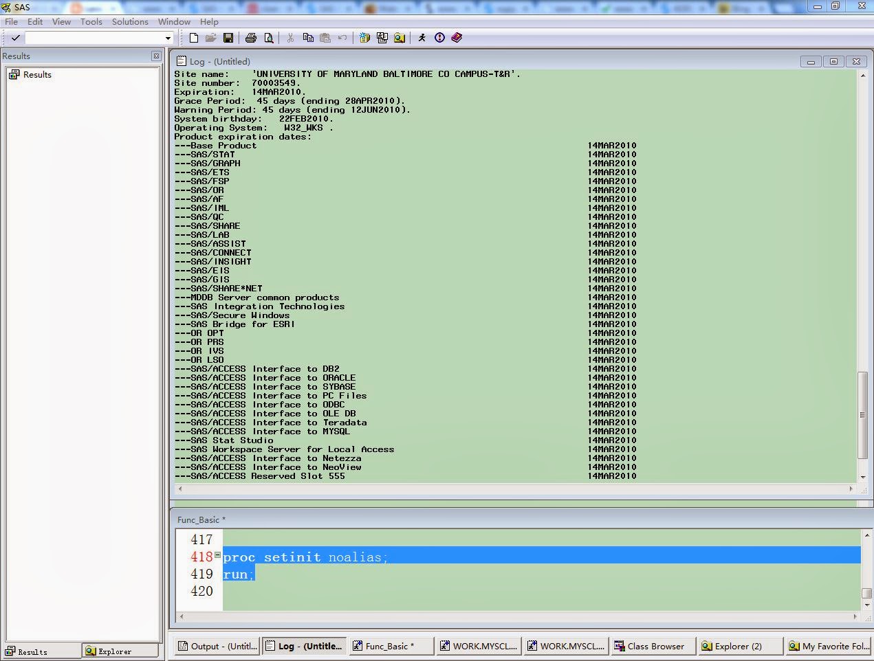 Lans2Us A List of SAS Modules been installed