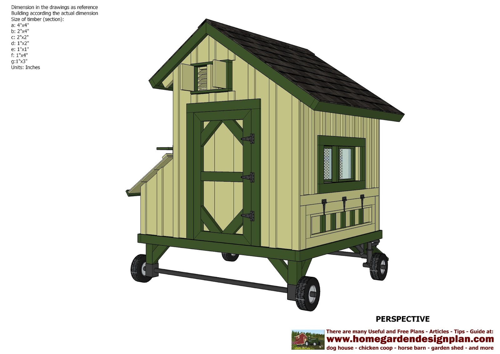 home garden plans T200 Chicken Coop Tractor Plans Free Chicken