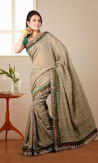 Bhagalpuri Silk border work sari-7 