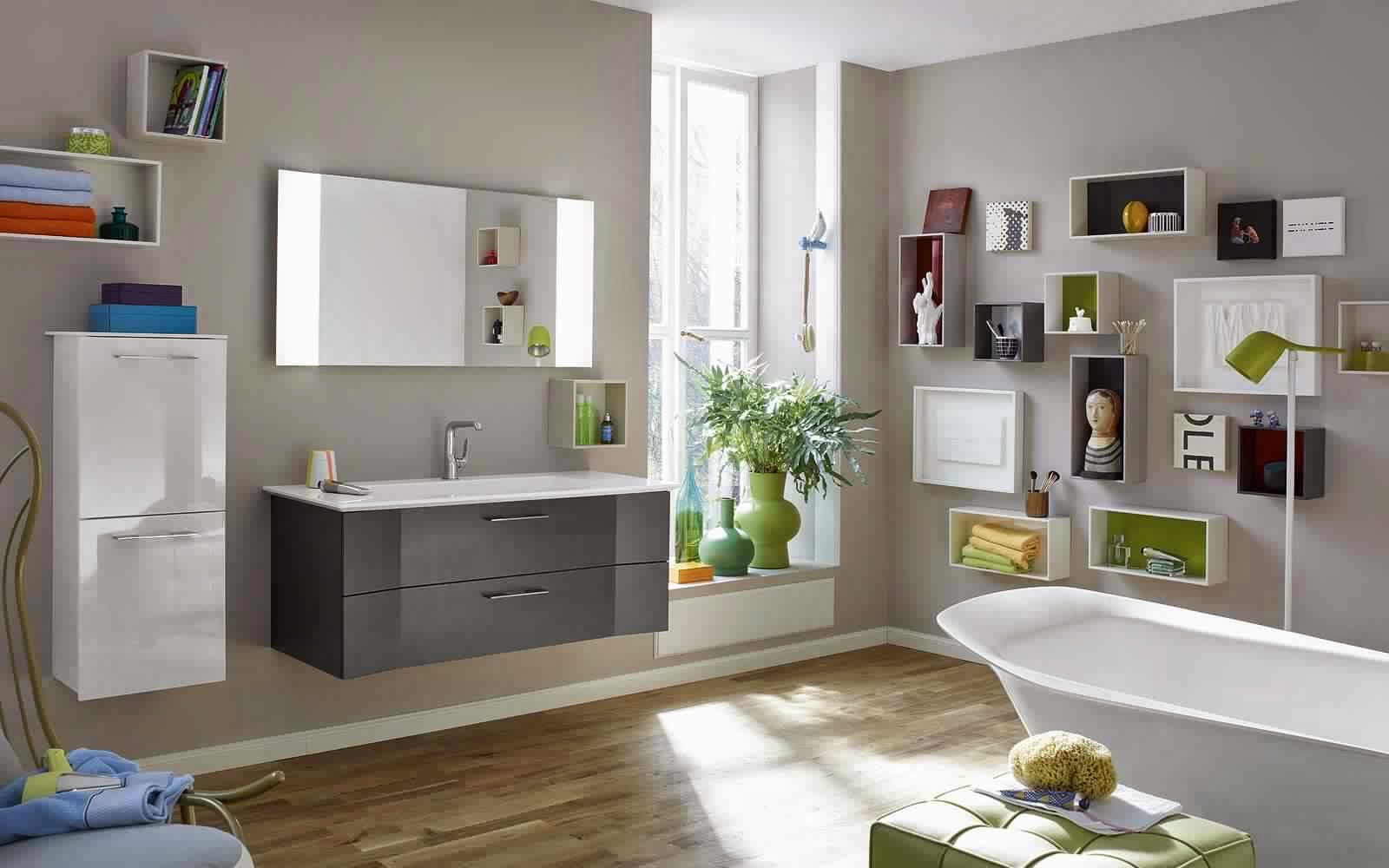 Meuble rangement salle de bain gris – lombards