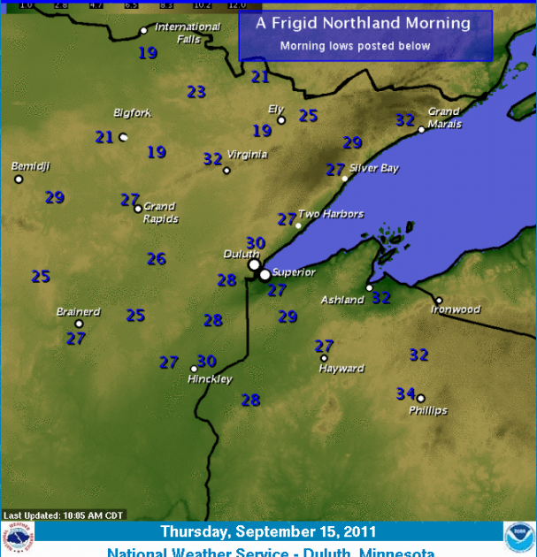 The Original Weather Blog Record Cold in Minnesota This Morning...