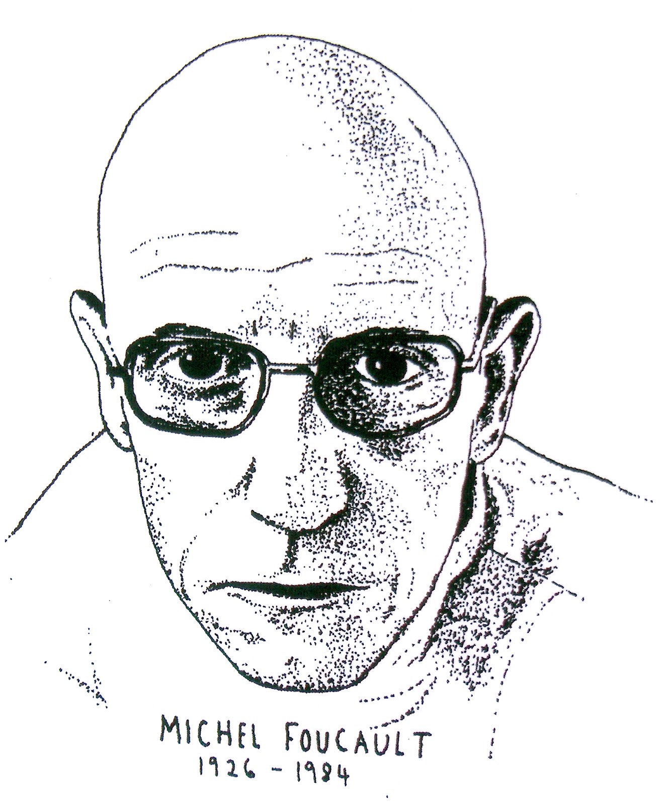 Caitlin Hinshelwood Portrait T-Shirts: Michel Foucault.