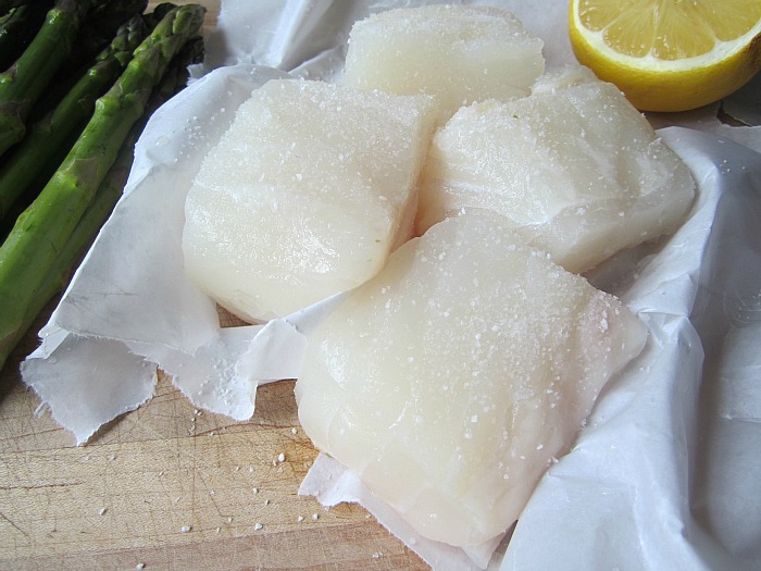 Spring Halibut w/ Lemon, Caper & Anchovy Butter Sauce