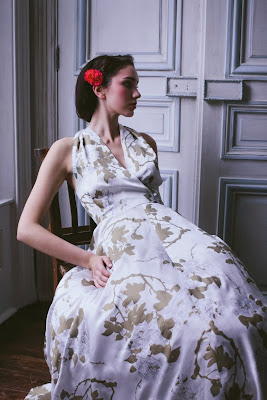 Helena's own 1950s vintage inspired dress for HVB vintage wedding blog
