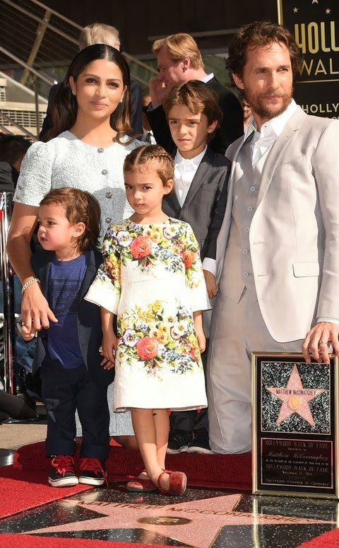 Family Time - Matthew McConaughey Brings Wife And Children ...