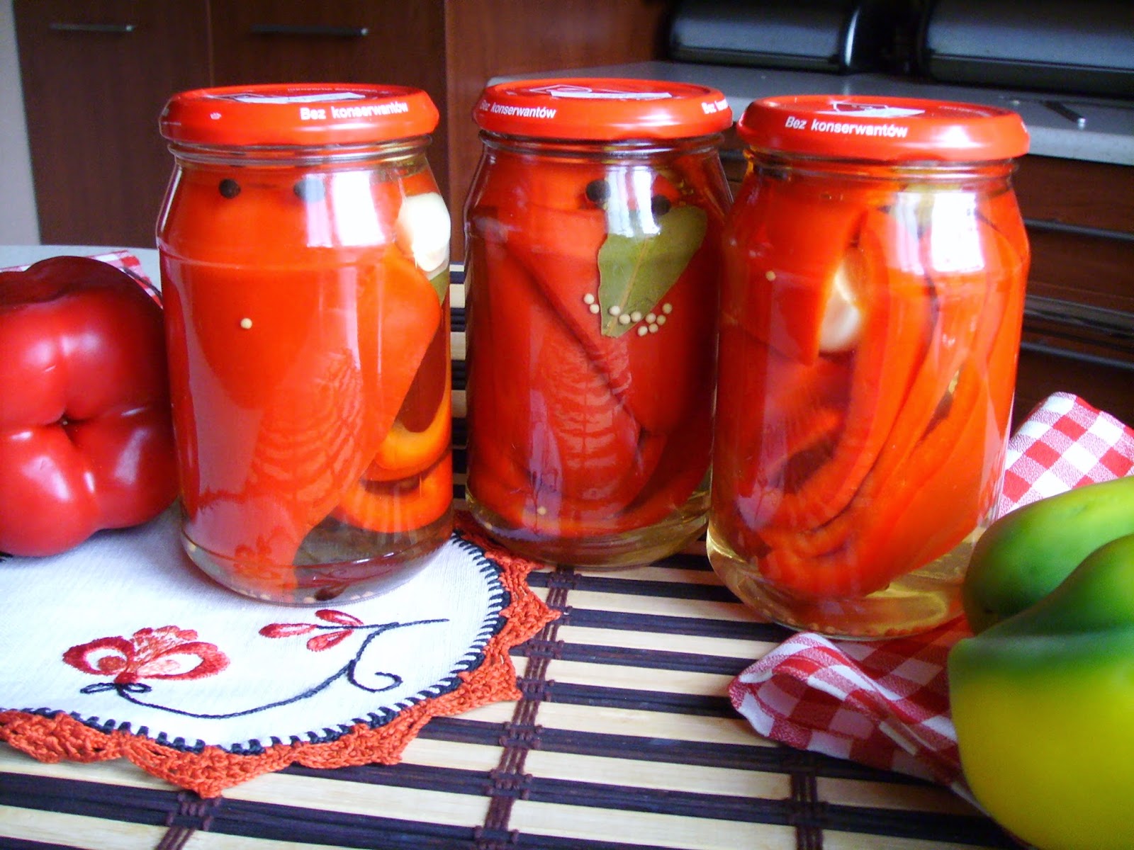 Kuchnia Z Widokiem Na Ogrod Papryka Marynowana Smaczna I Chrupiaca Domowe Przetwory