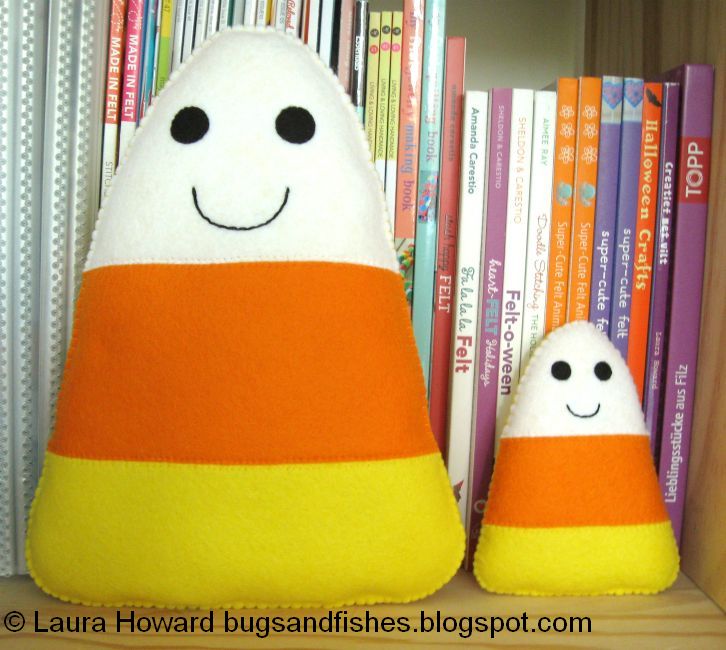 Bugs and Fishes by Lupin: How To: Felt Candy Corn Plush