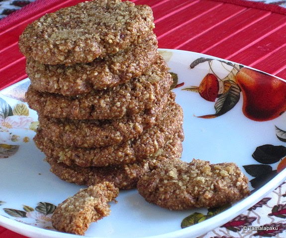 Almond Ginger Snap Cookies