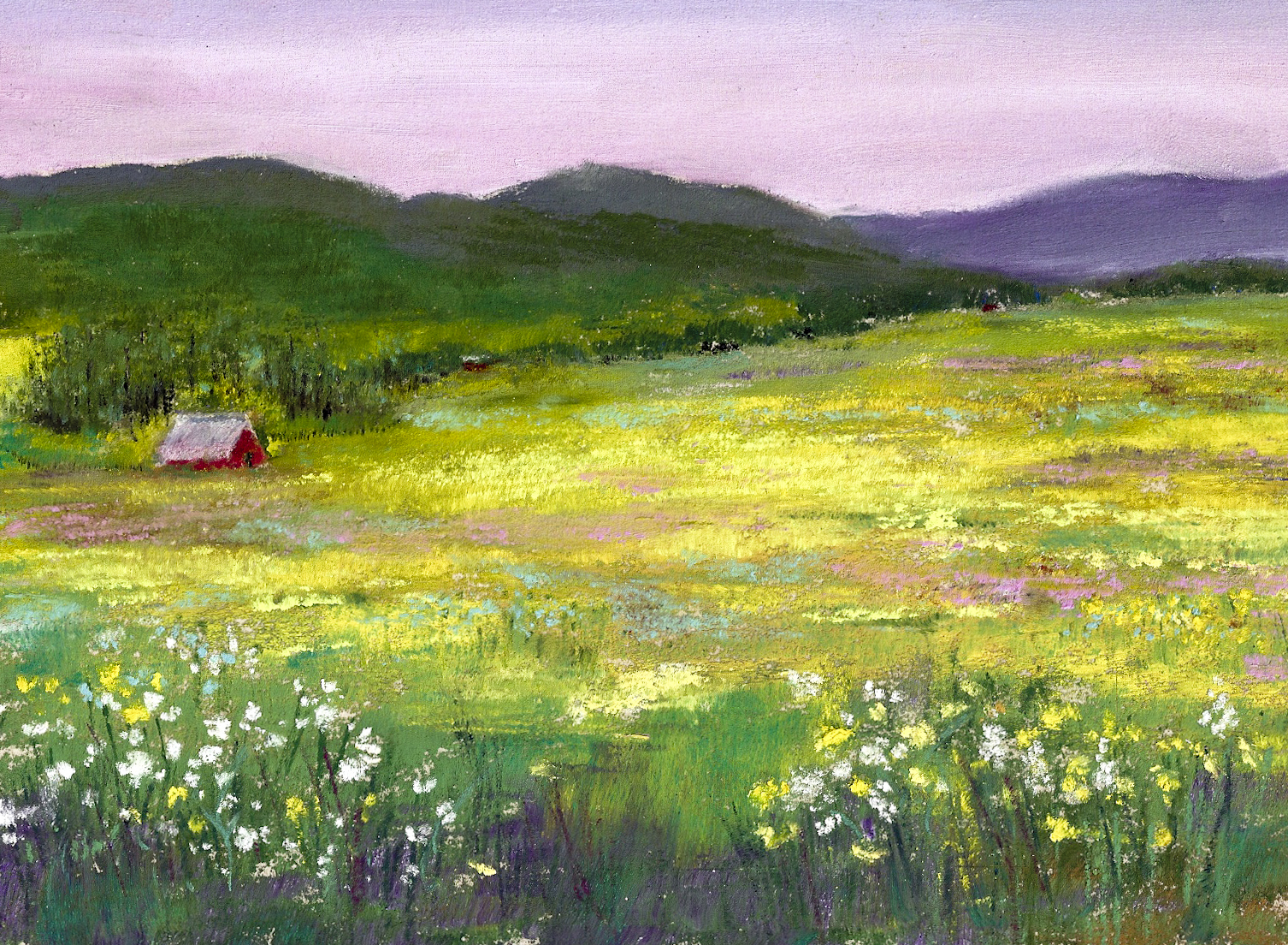 Daily Painters of Washington "Meadow of Flowers" By David Patterson