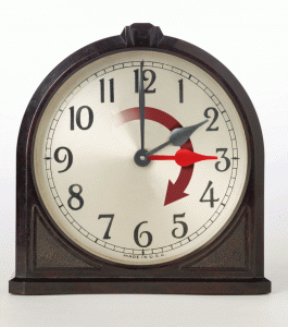 to daylight savings time.