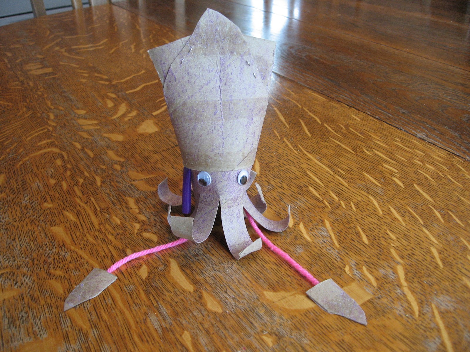 Almost Unschoolers Science Craft Toilet Paper Tube Squid