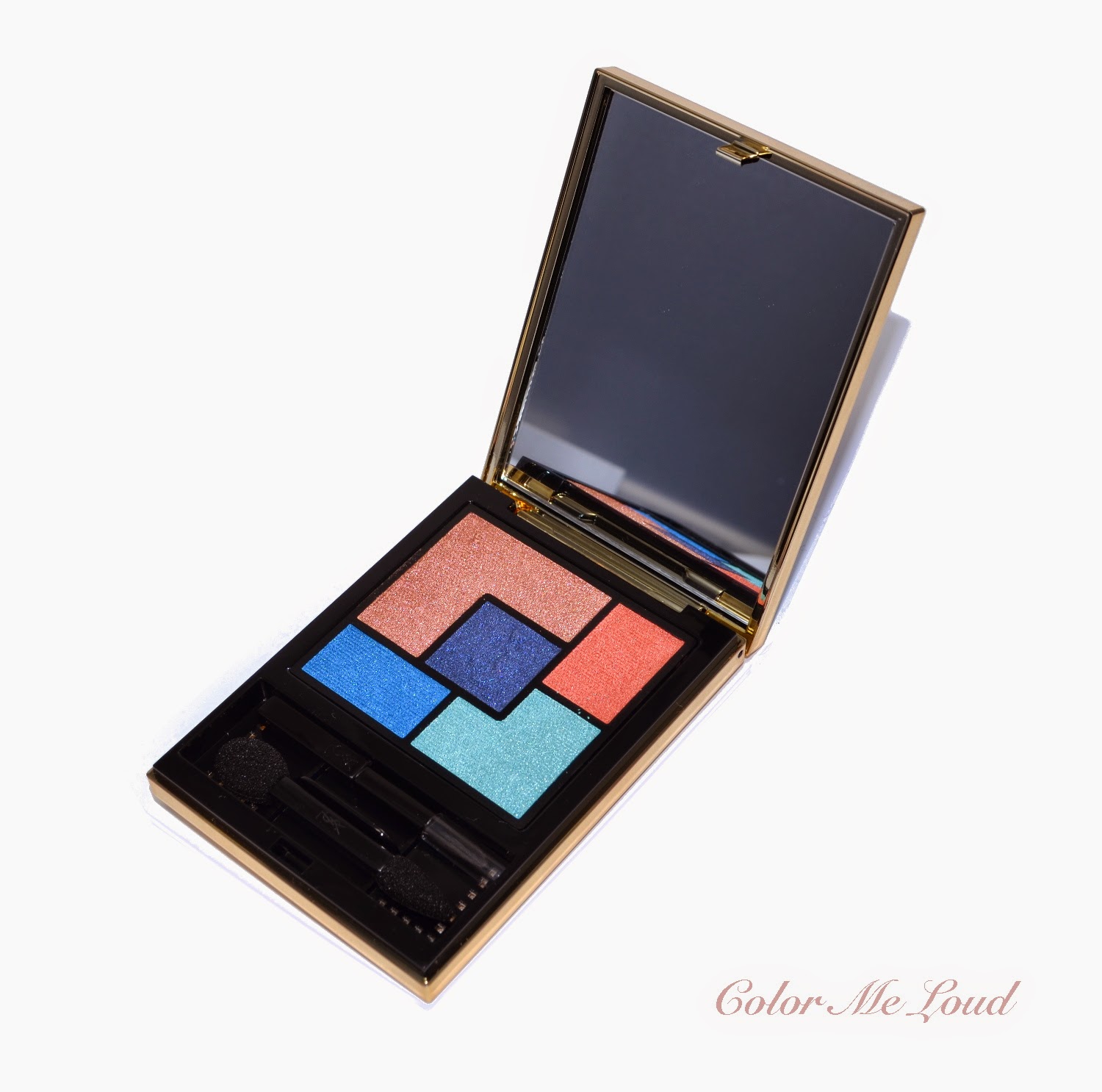 YSL 5 Ombre Eyeshadow Palette in Bleus Lumiere for Summer 2014