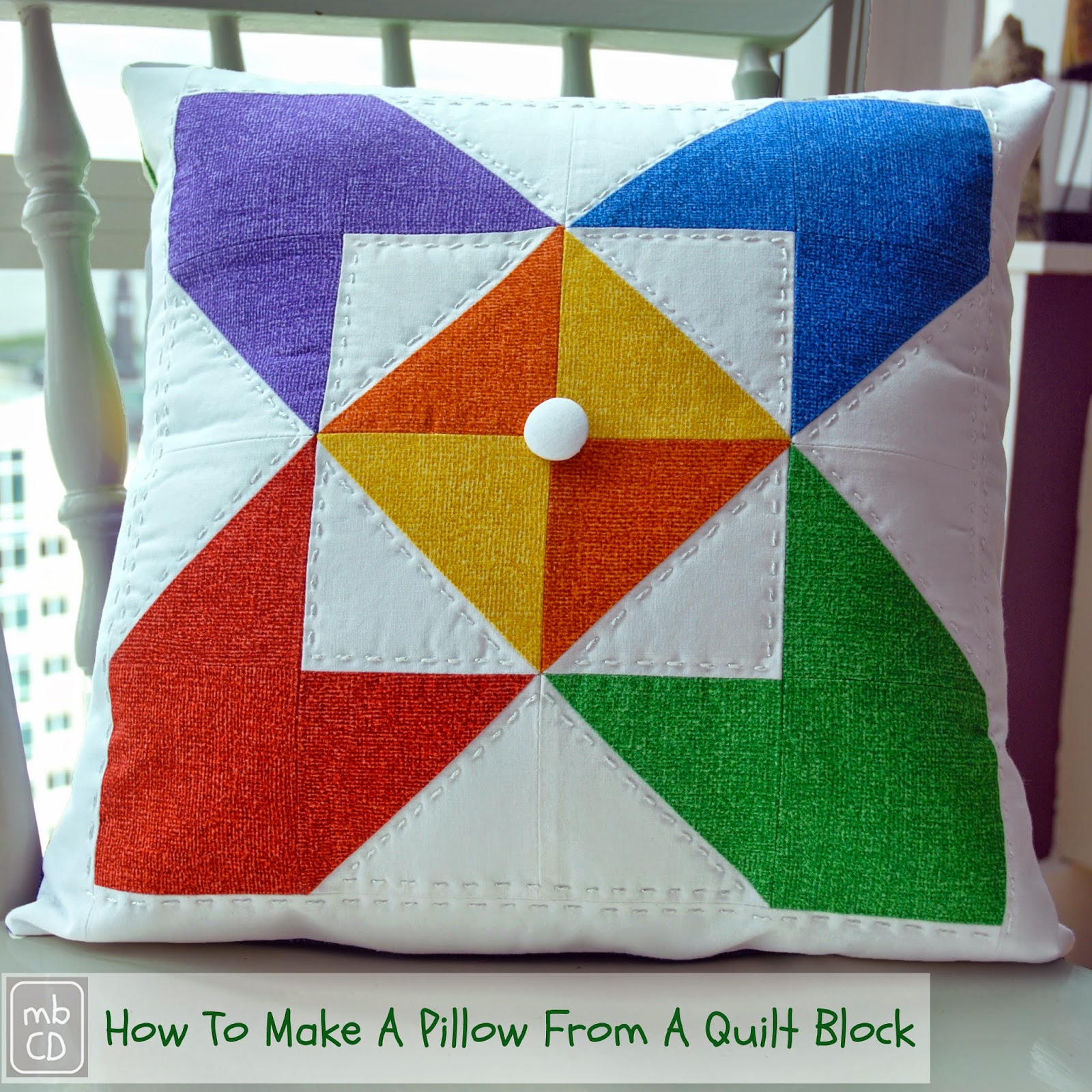 Chris Dodsley @mbCD: How To Make A Pillow Cushion From A Quilt Block