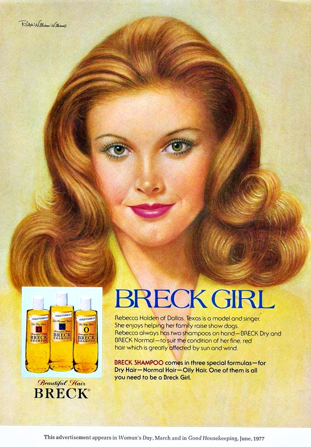 Boulevard de L'antique Retro Scraps Old Breck Girl Shampoo Ads