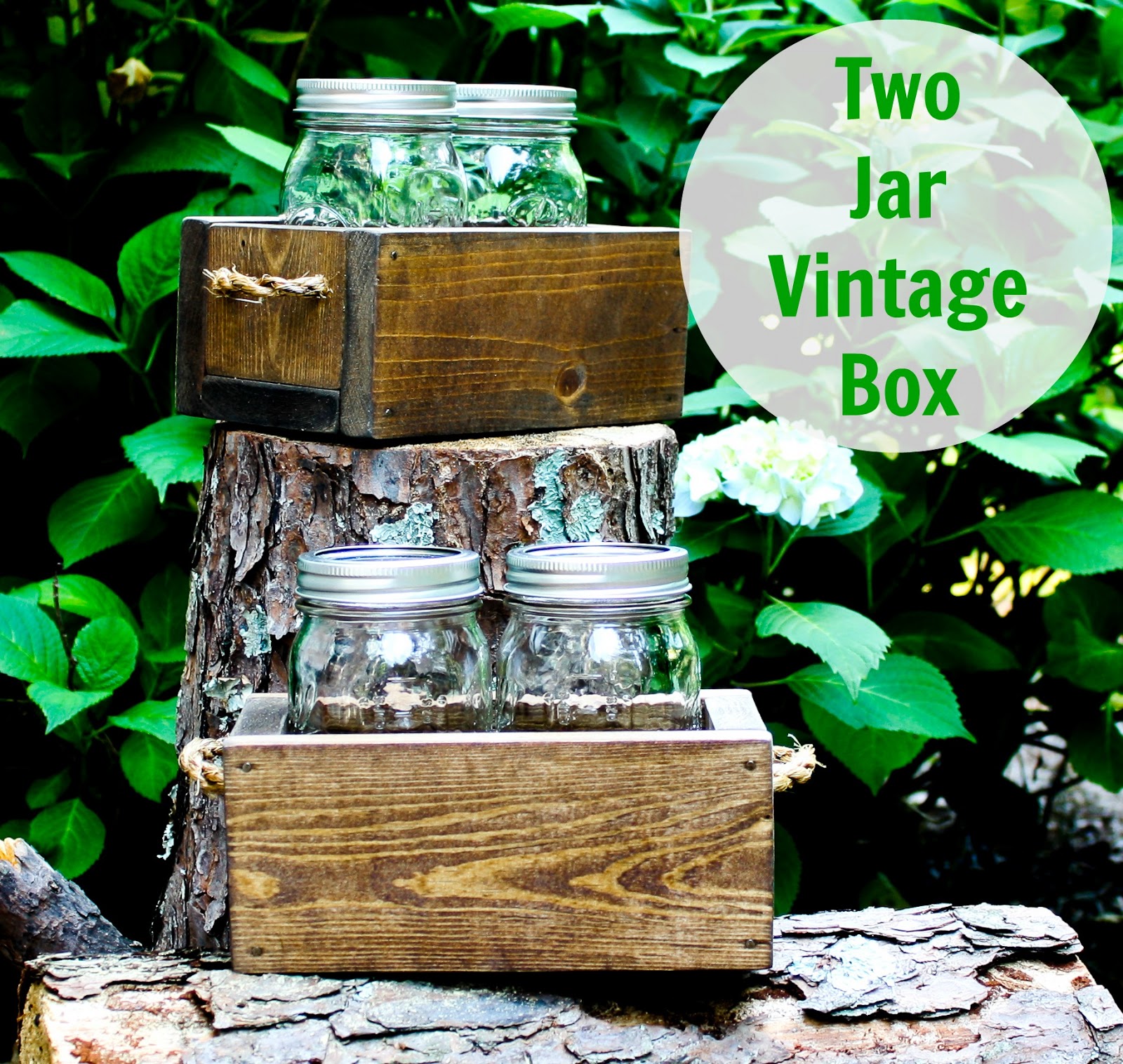 Hoot Designs Vintage Inspired Mason Jar Box