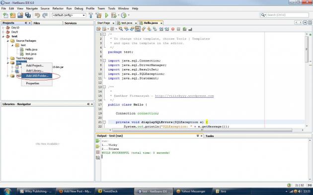 Contoh Database C Visual Basic Java Java Connection Mysql