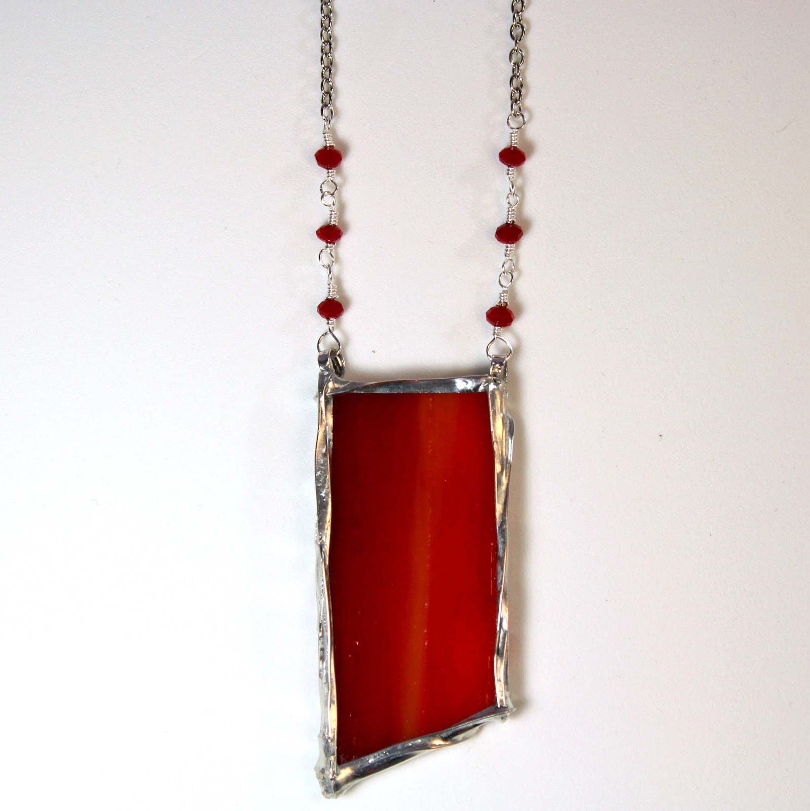 Andria Senini Textiles Wearable Glass Stained Glass Jewelry