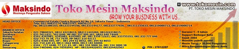 Toko Mesin Maksindo (PT Mesin Maksindo)