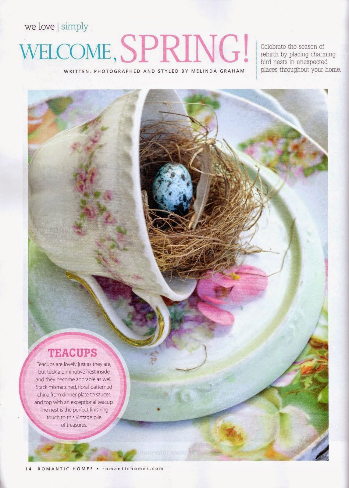 Romantic Homes April 2014