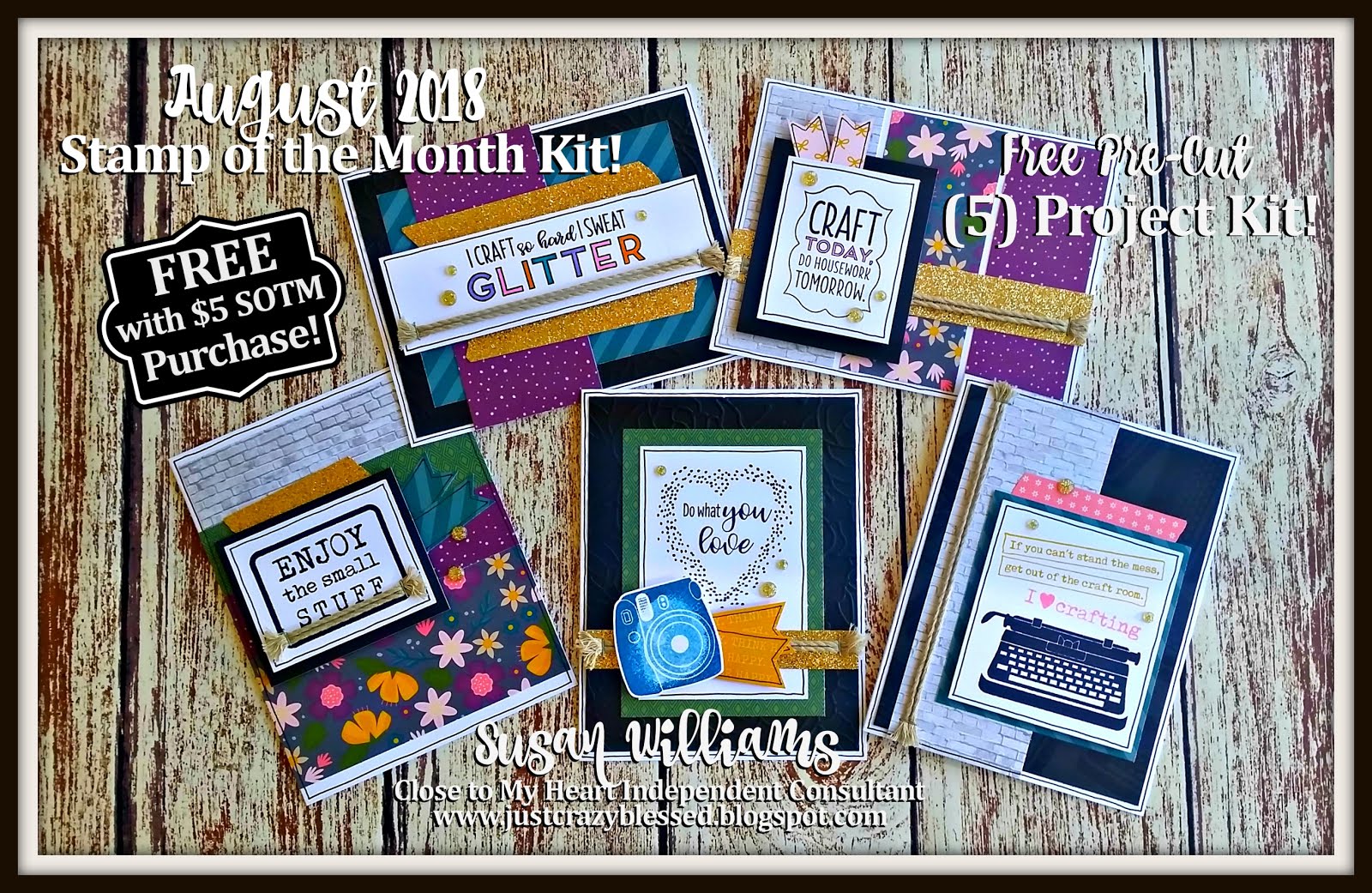 August 2018 Stamp of the Month Workshop!