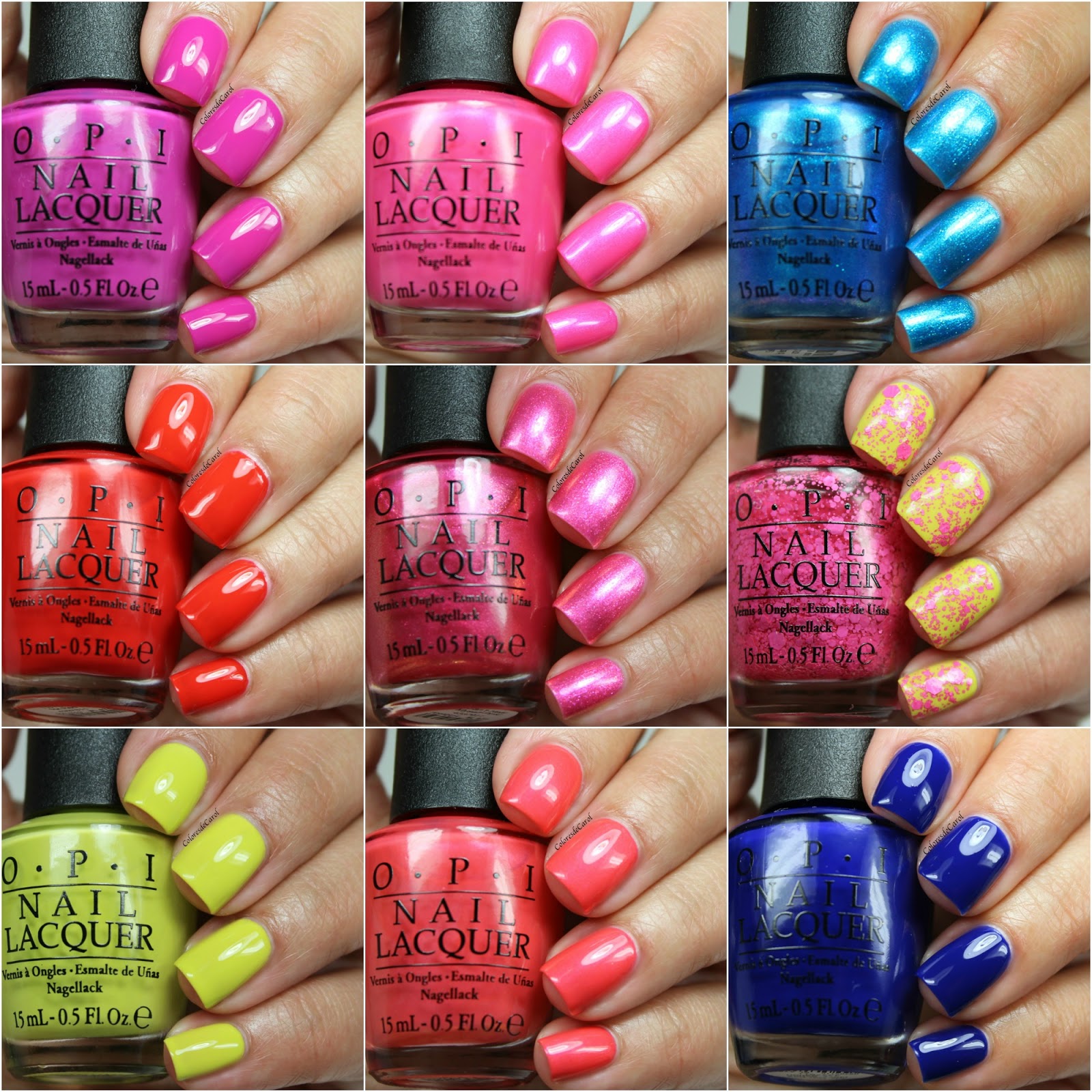 Colores de Carol OPI Brights 2015