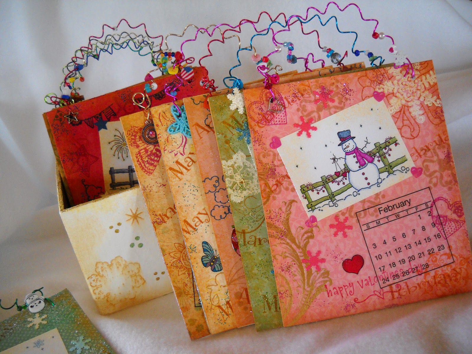 Creative Handmade Calendar Ideas : Julies creative ideas my handmade snowman calendar Creative Handmade Calendar Ideas : Julies creative ideas my handmade snowman calendar