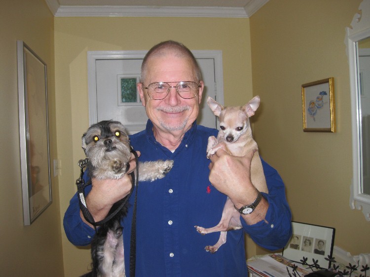 Grandpa Joe with Pups
