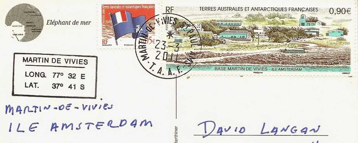 Postcards A World Travelogue Ile Amsterdam Taaf