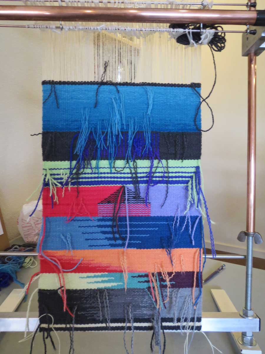 Rebecca Mezoff, Tapestry Artist The first tapestry class in my new studio