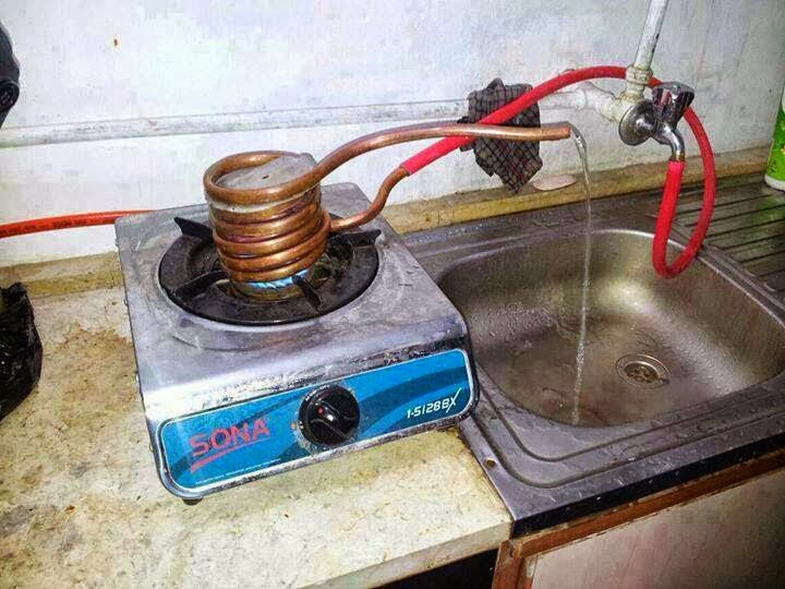 Cara membuat pemanas air mandi listrik