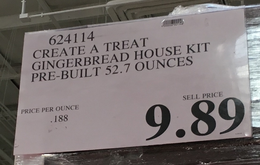 Create a Treat PreBuilt Gingerbread House Kit Costco Weekender