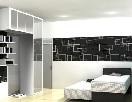 Desain Kamar Tidur Bernuansa Hitam Putih - Desain Rumah ...