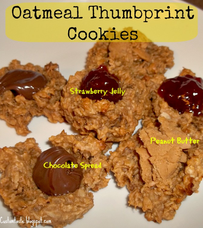 Oatmeal Thumbprint Cookies